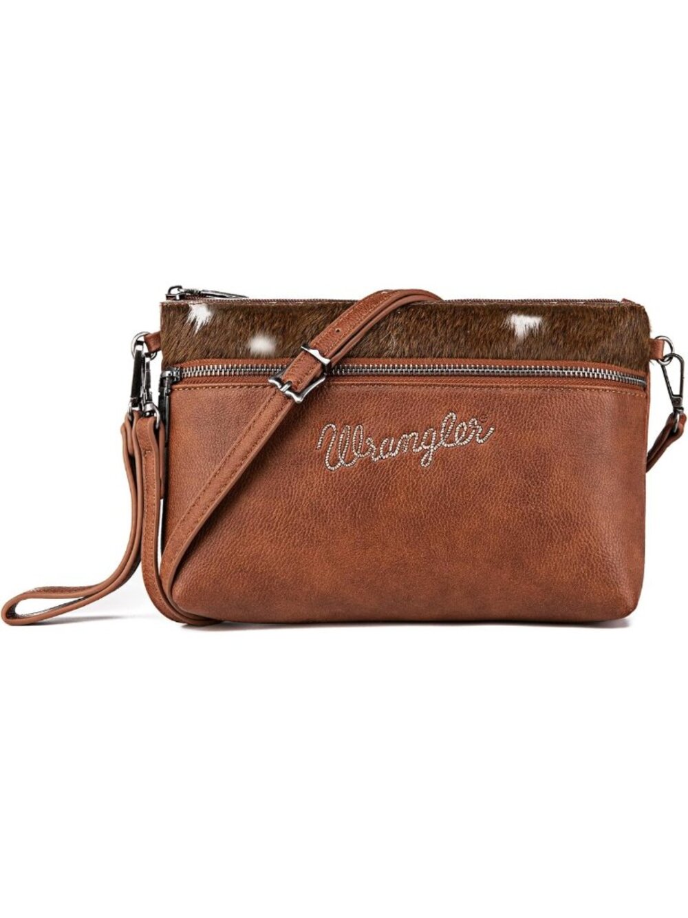 Stylish Western Cowhide Crossbody Bag for Women - Chic Clutch Wristlet Purse